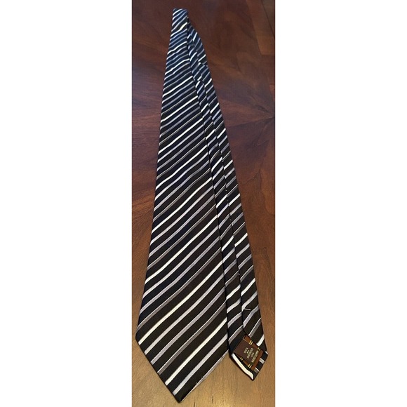 Bcbg Attitude Black Hand Made 100% Imported Silk Men’s Neck Tie Made In China - Picture 3 of 9